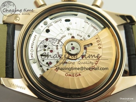 0102 Speedmaster ’57 Co-Axial RG OMF 1:1 Best Edition Black Dial On Leather Strap A9300 (Free Leather Strap) Resilient 8064